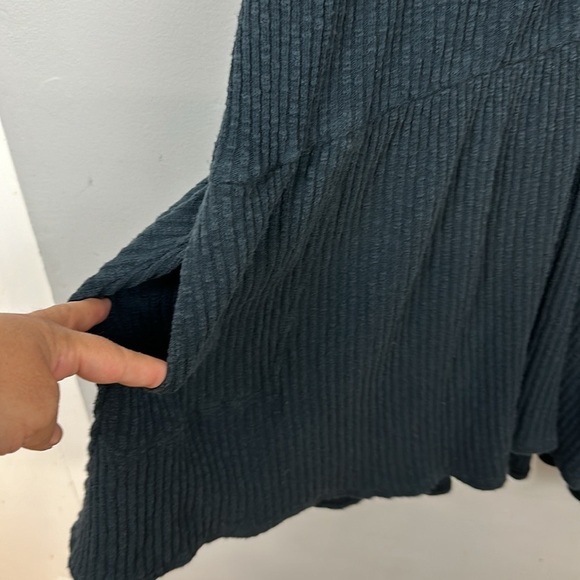 Free People Beach Blossom Ribbed Button Up Dress Sz S - Picture 8 of 11